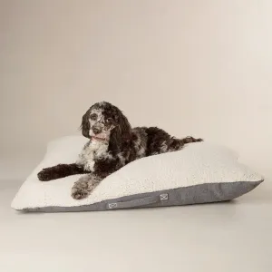 100% Recycled Eden Pillow Dog Bed - Charcoal Grey