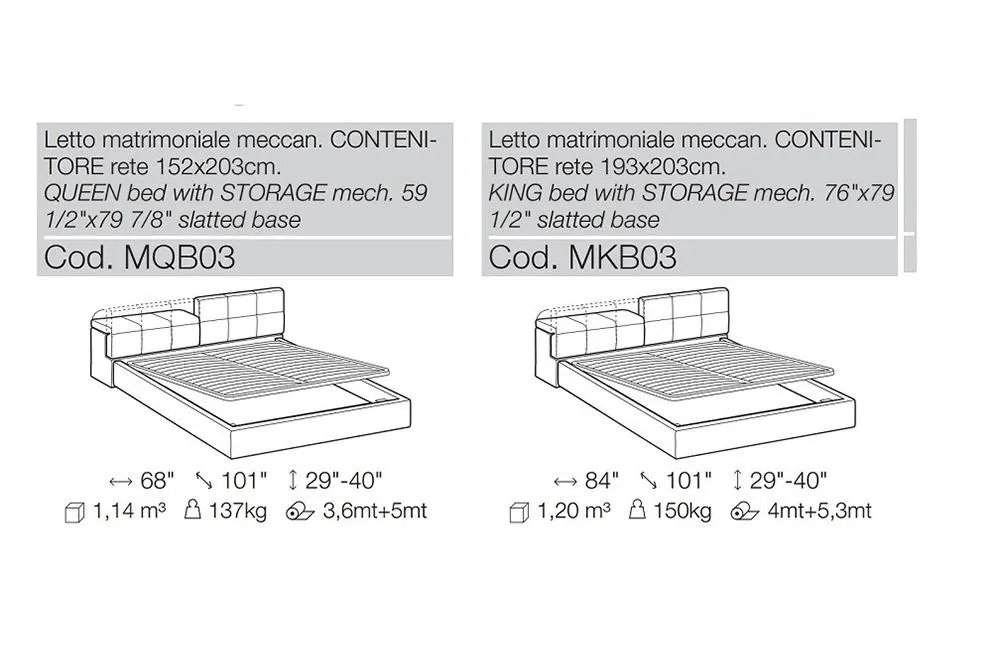 Aniya Storage Bed White