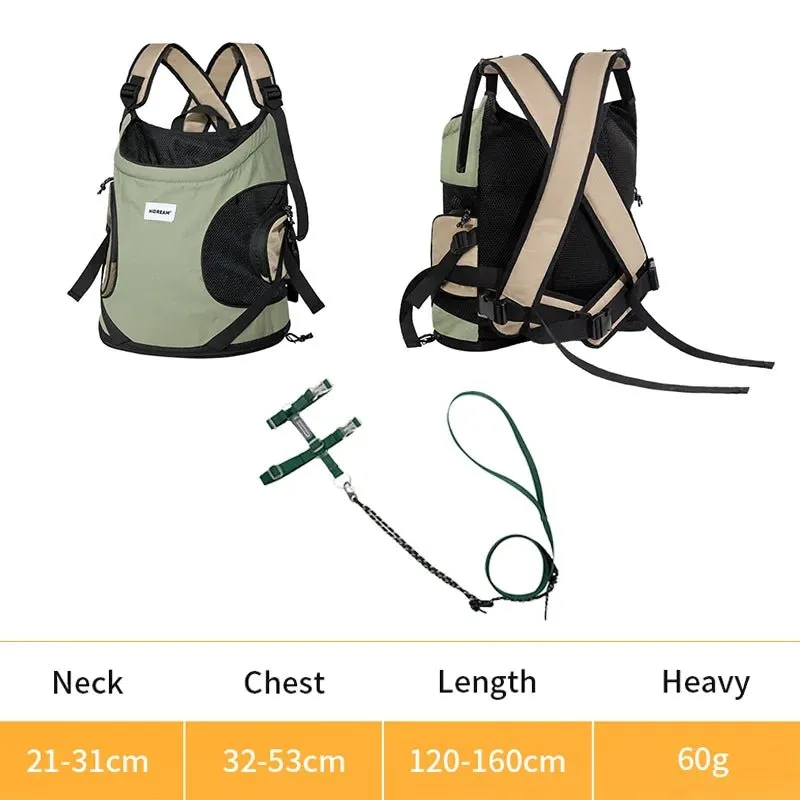 Anniepaw Breathable Canvas Puppy Kitten Chest Sling Bag Portable Pet Front Carrier