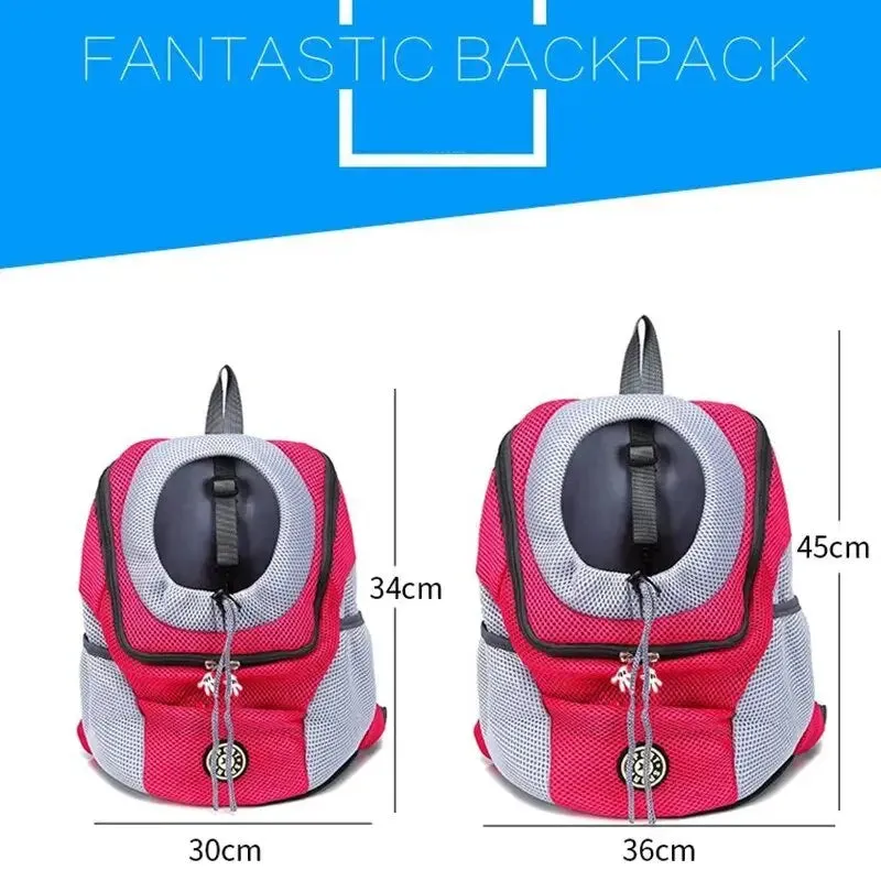 Anniepaw Breathable Portable Dog Backpack Double Shoulder Pet Carrier for Travel