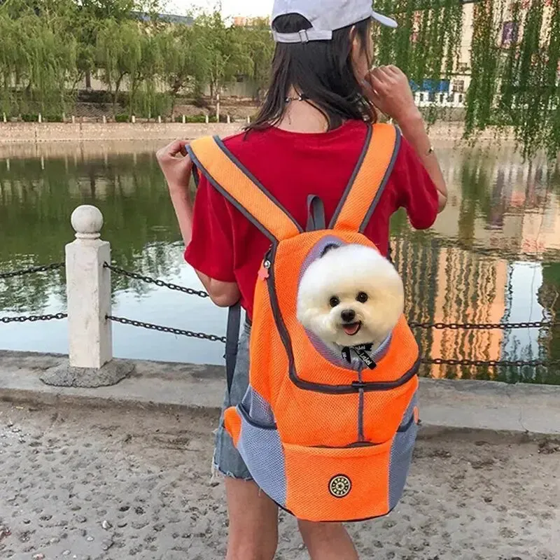 Anniepaw Breathable Portable Dog Backpack Double Shoulder Pet Carrier for Travel