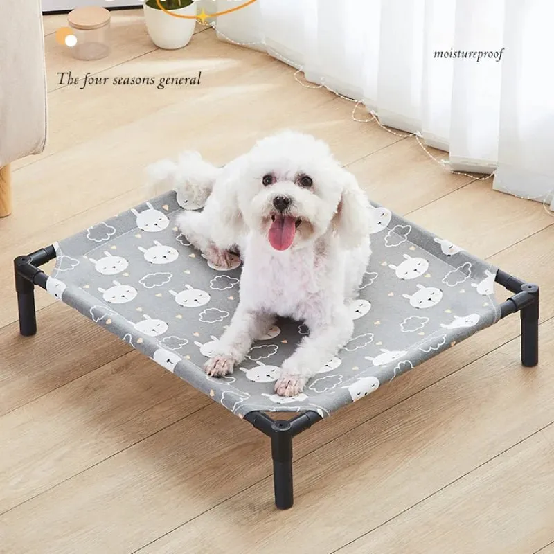 Anniepaw Elevated Folding Pet Bed Portable Washable Dog Kennel for All Seasons