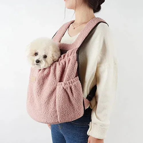 Anniepaw Portable Dog Carrier Backpack for Small Dogs Cats Puppy Walking Mini Bag