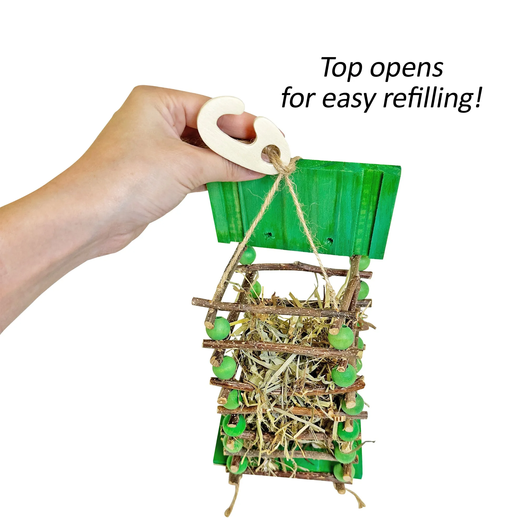 Apple Stick Hay Feeder