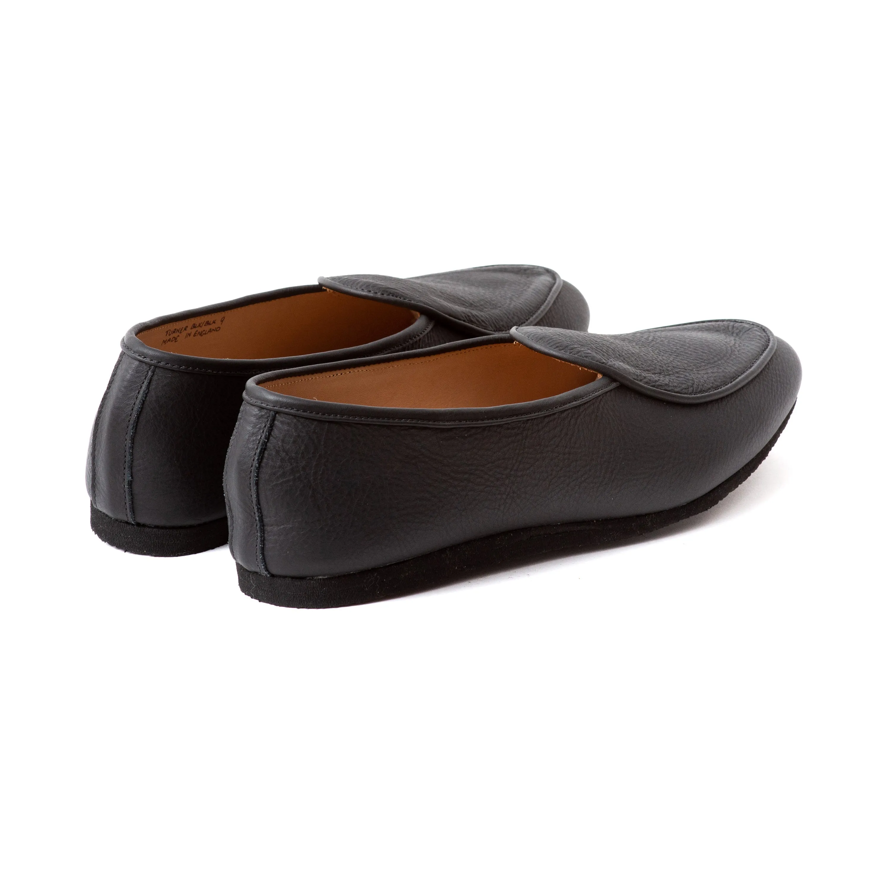 Artizan Belgian Slipper - Black Calf