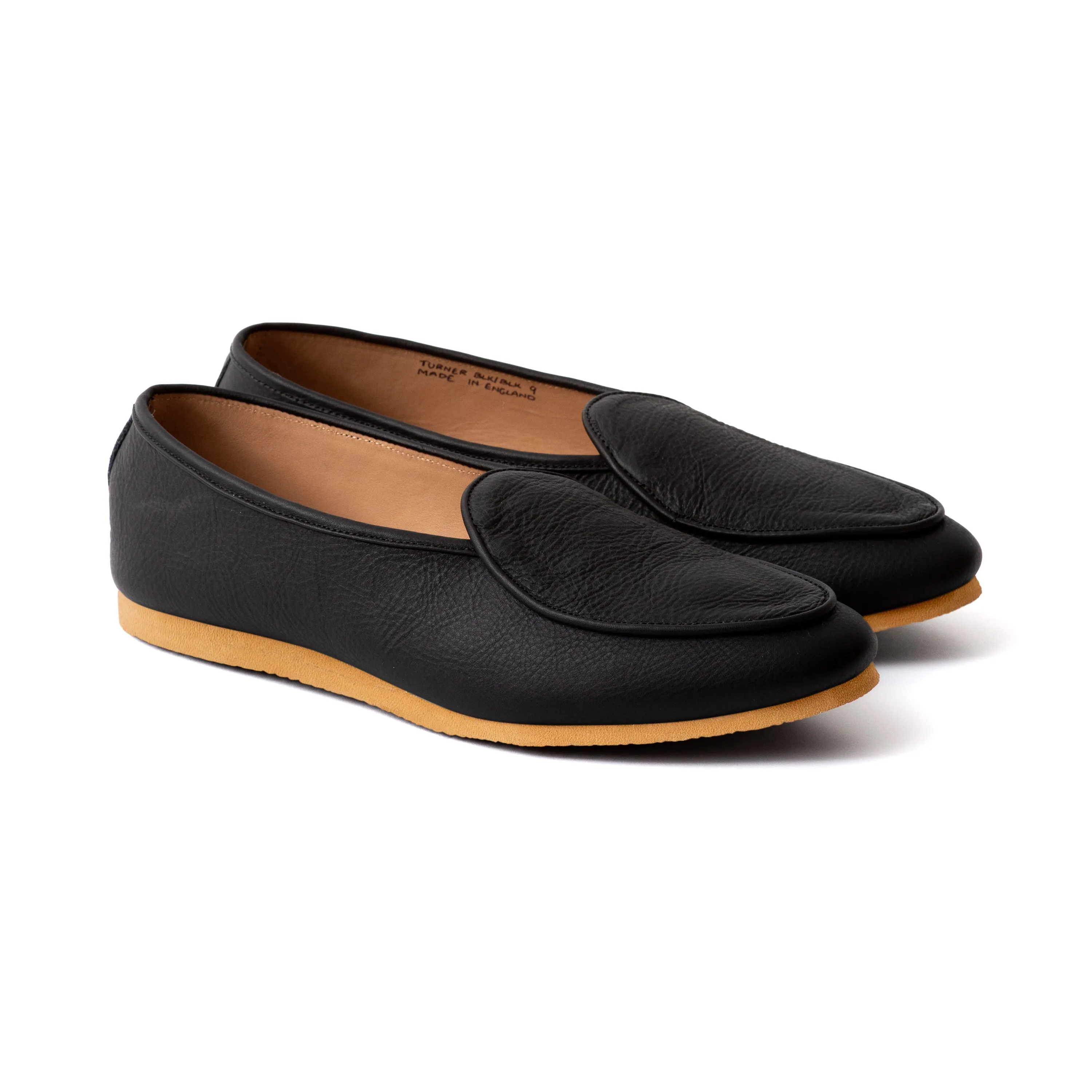 Artizan Belgian Slipper - Black Calf