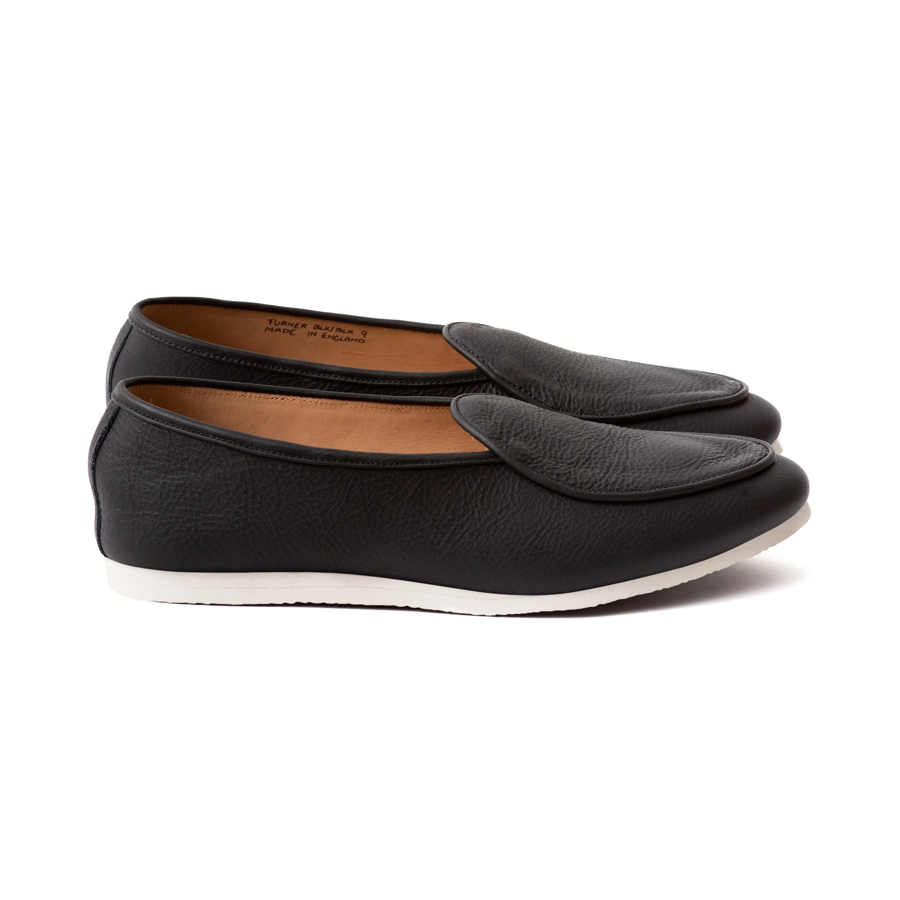 Artizan Belgian Slipper - Black Calf