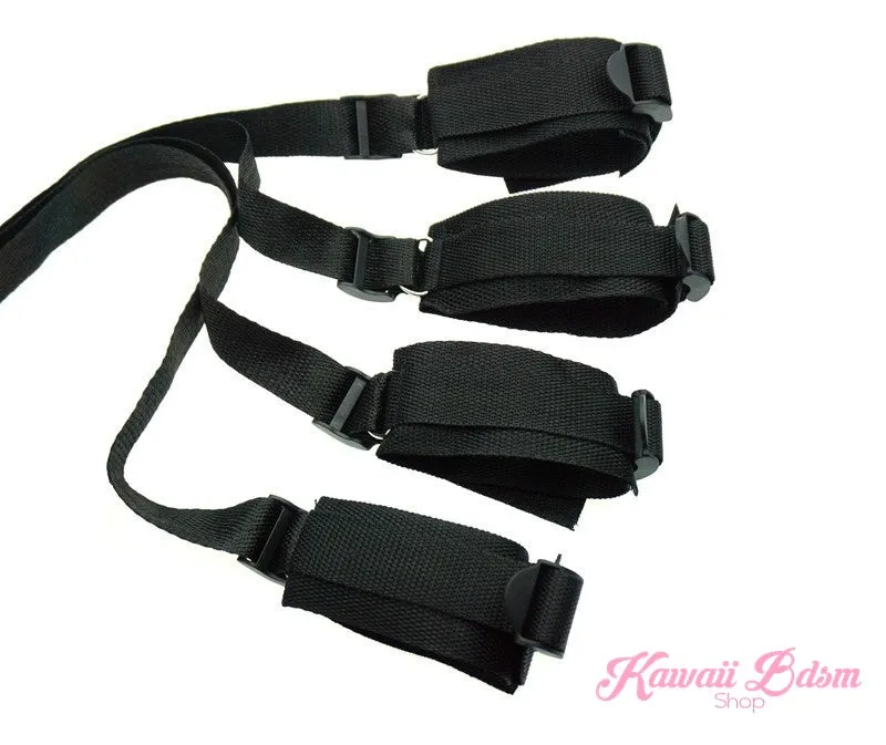 Beginner Black Bed Restraints