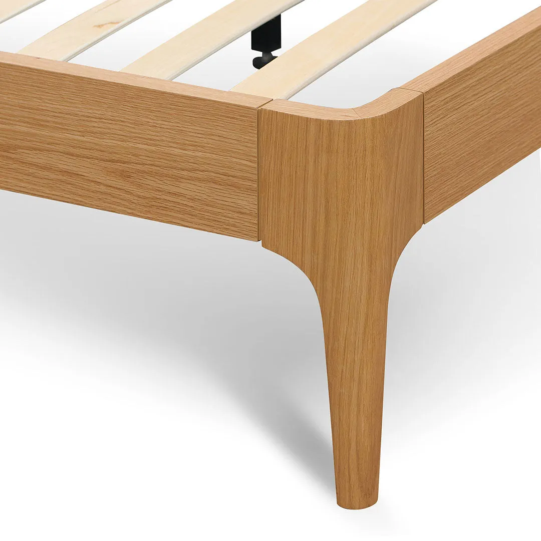 Belmont King Bed Frame - Natural Oak - Last One