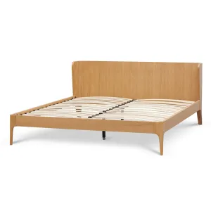 Belmont King Bed Frame - Natural Oak - Last One