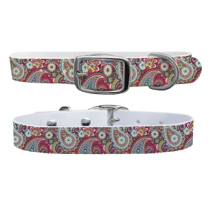 C4 Dog Collar (Magenta Paisley)