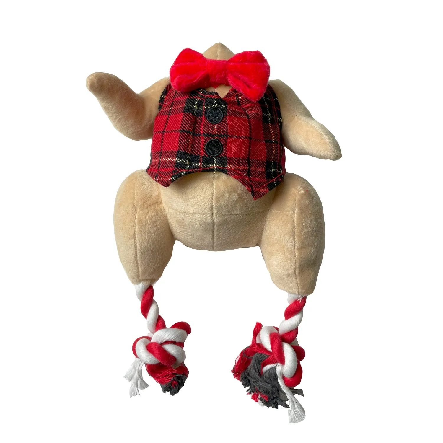 Christmas Ropee Turkey | Festive Rope Dog Toy by Happy Pet