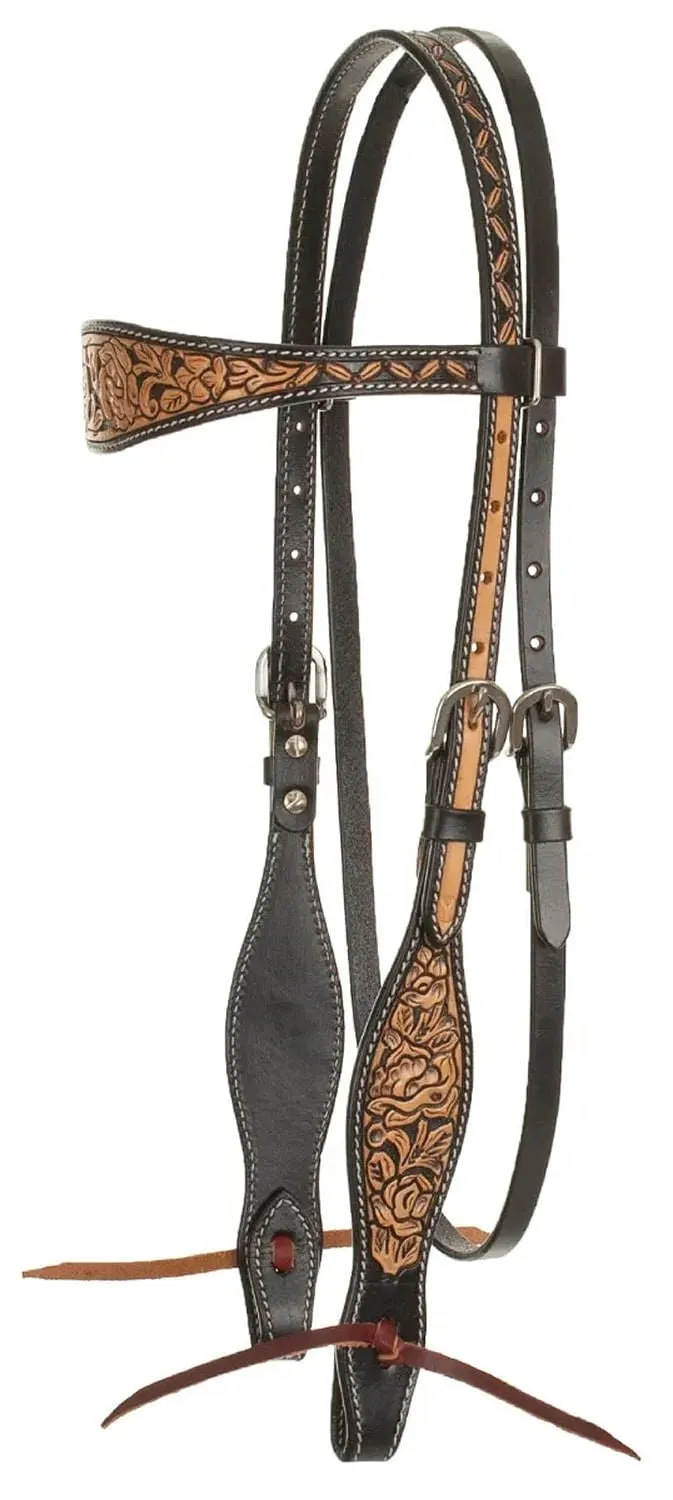 Circle Y Blooming Wild Browband Headstall, Full