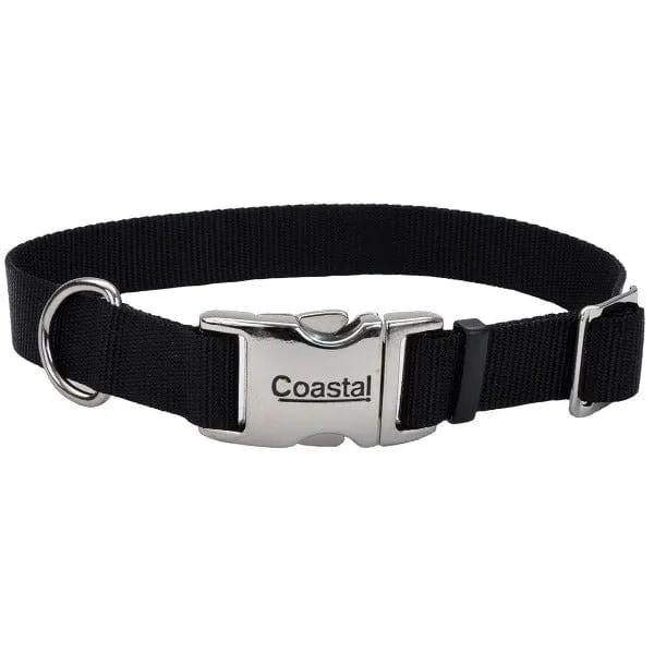 Coastal Adjustable Nylon Collar with Metal Buckle