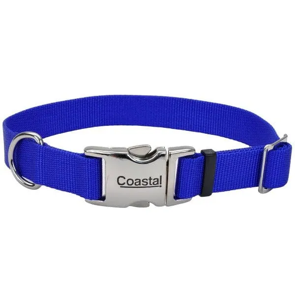 Coastal Adjustable Nylon Collar with Metal Buckle