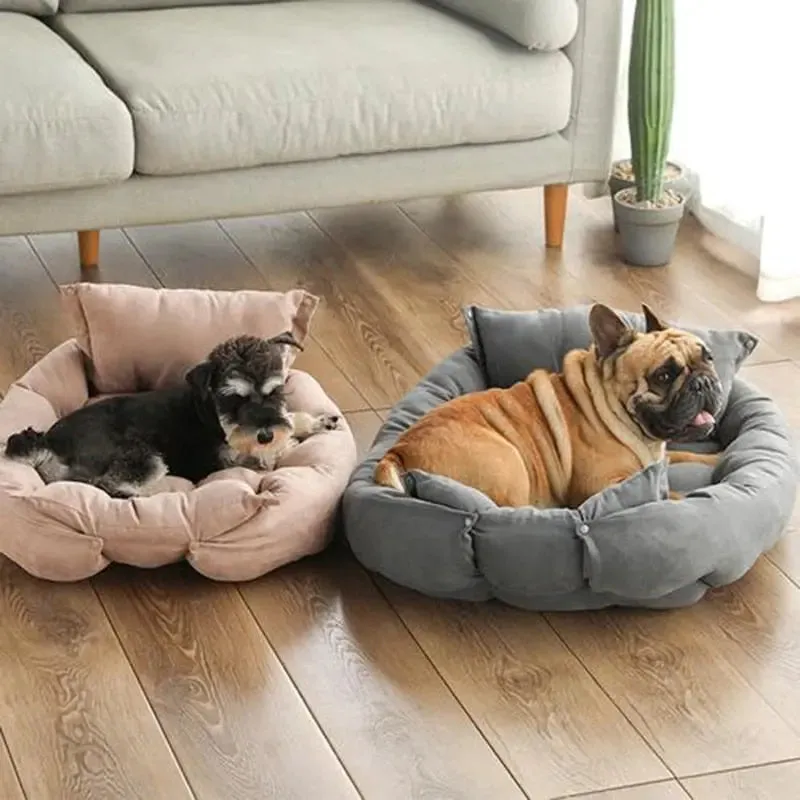 Fluffy Dog Bed - Comfortable Sleeping Bed