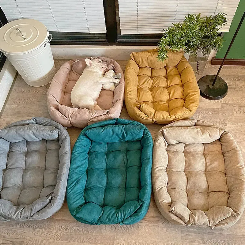 Fluffy Dog Bed - Comfortable Sleeping Bed