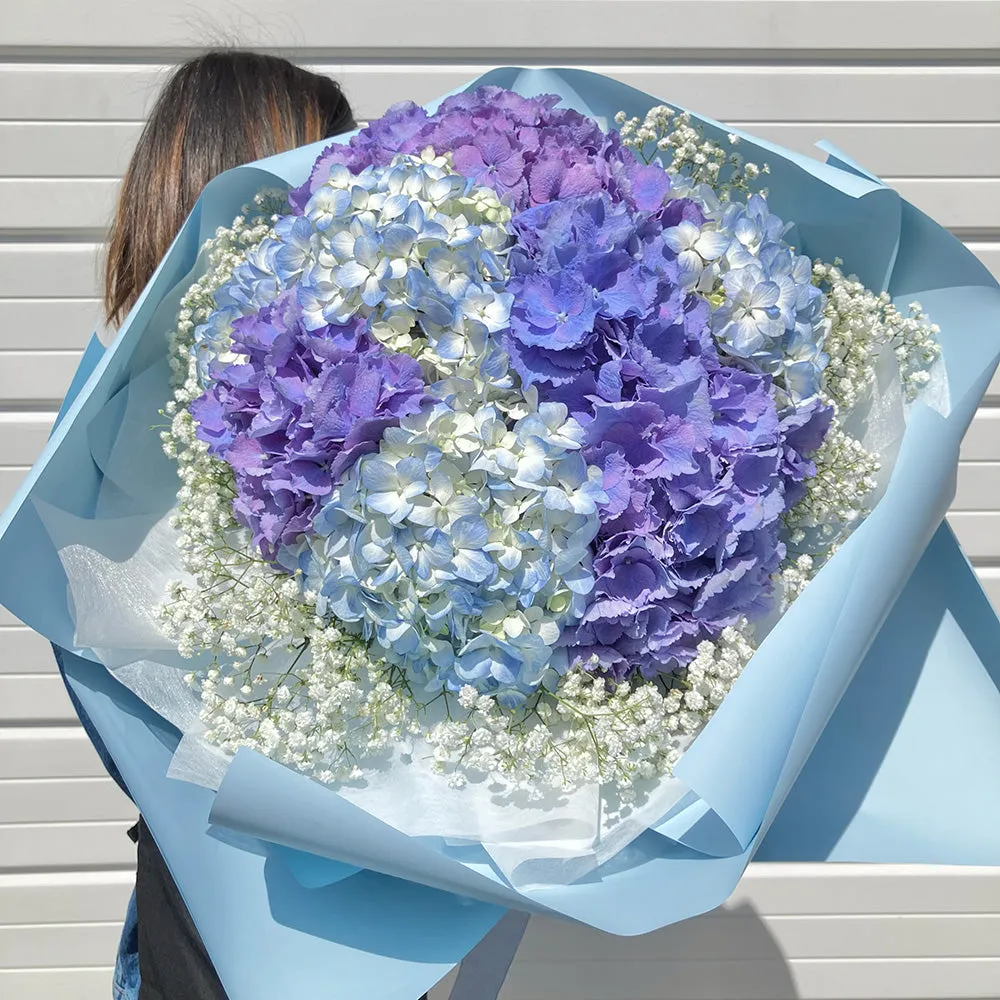 Fresh Hydrangea Mixed Round Bouquet