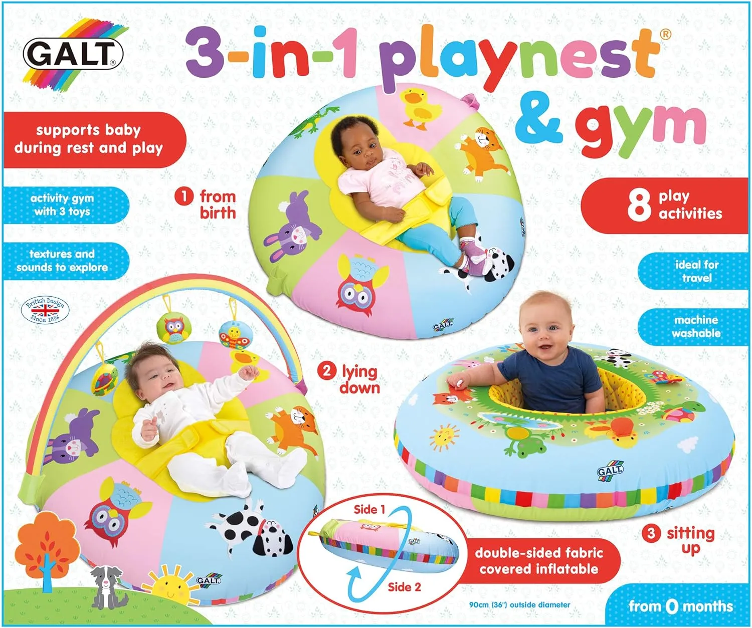 Galt Playnest & Gym, 3-in-1