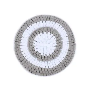 Grey & White round Snuffle Mat