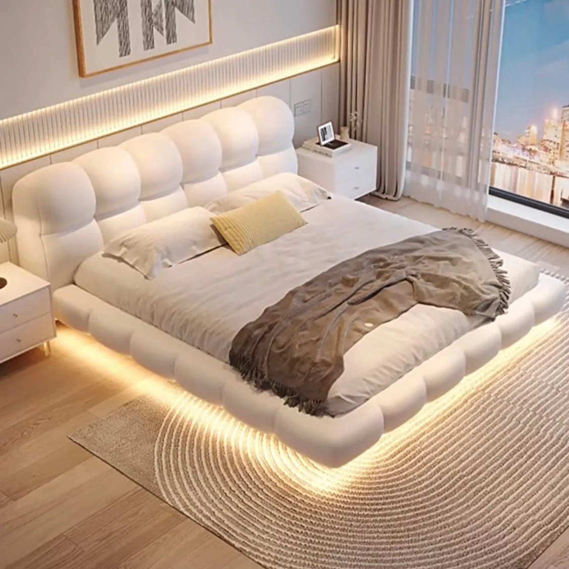 Haus Boucle Floating Bed Frame