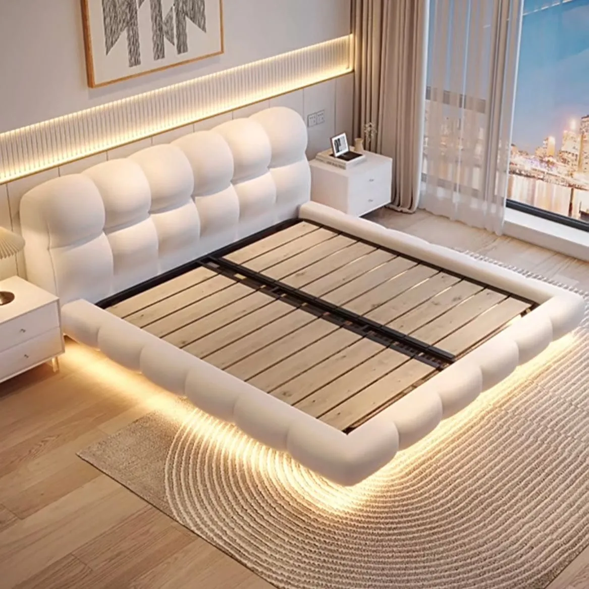 Haus Boucle Floating Bed Frame