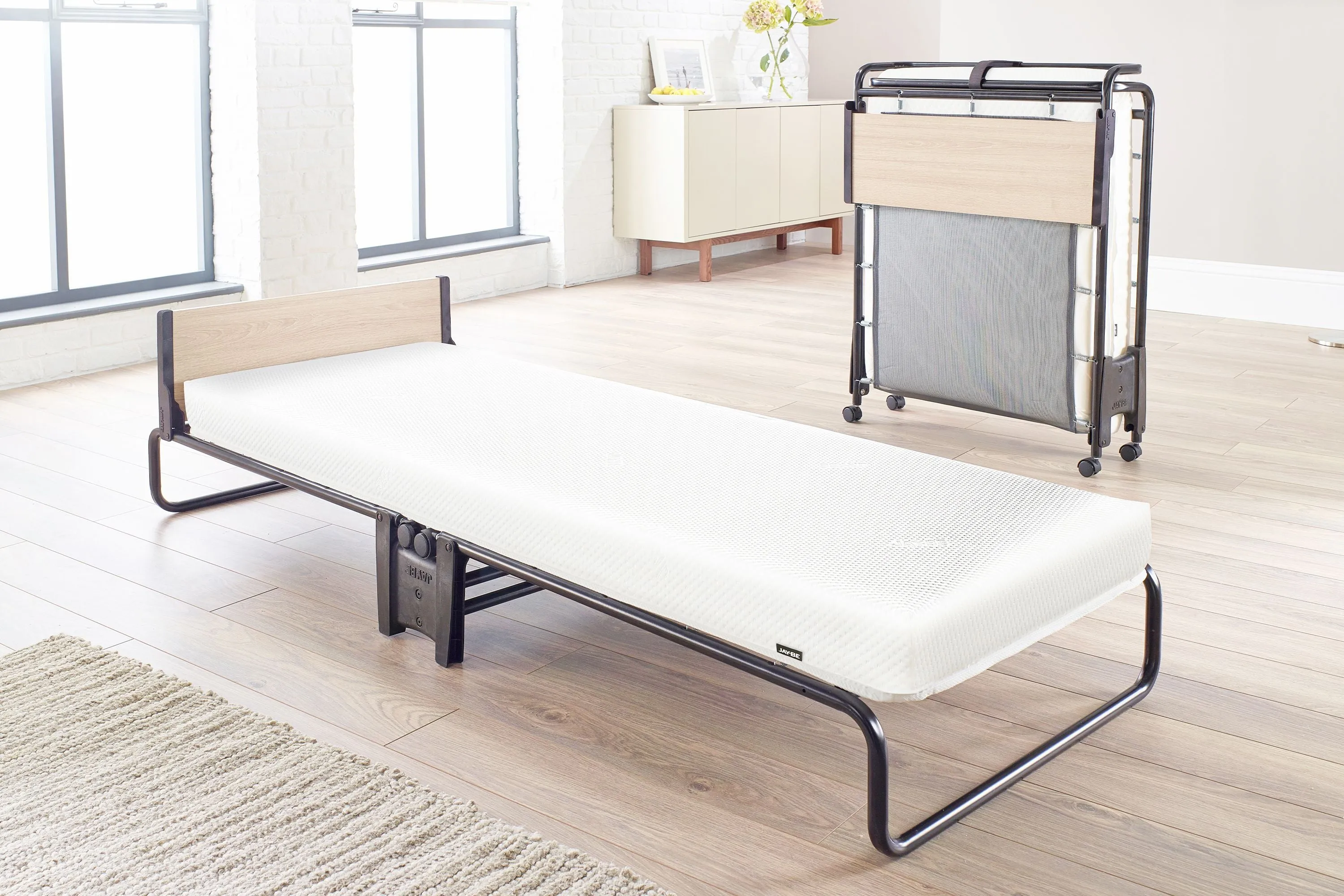 Jay-Be Revolution Folding Bed with Memory e-Fibre Mattress - Single