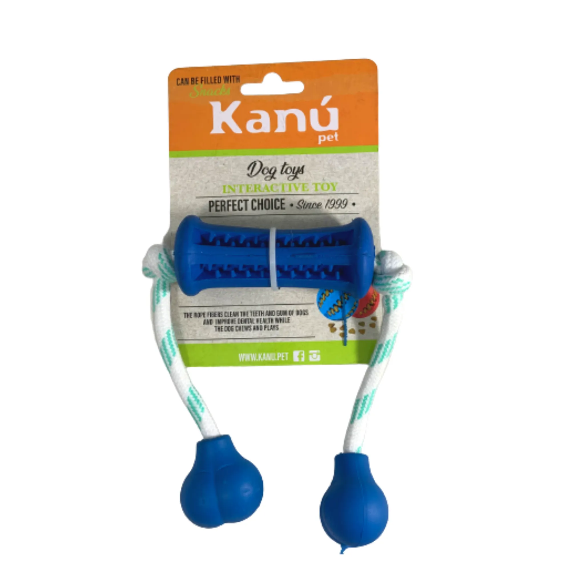 Kanu Pet Interactive Dental Roe & Ball Dog Toy