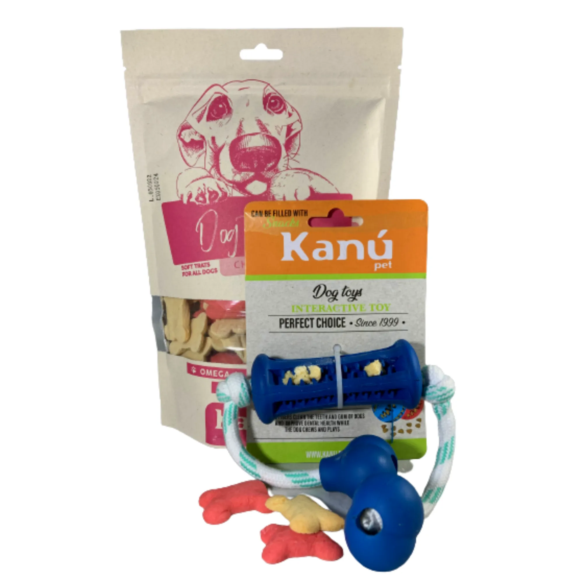 Kanu Pet Interactive Dental Roe & Ball Dog Toy