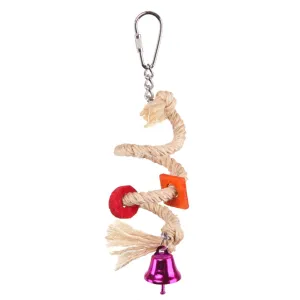 Kazoo Bird Toy with Sisal Rope and Bell Small