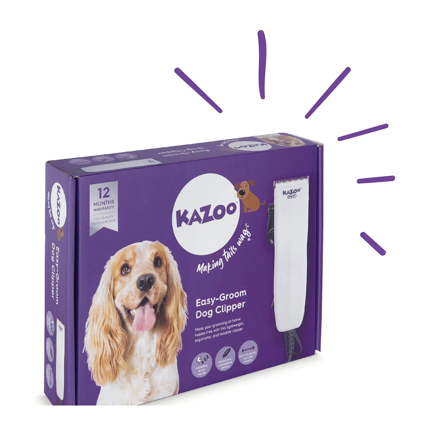 Kazoo Easy-Groom Dog Clipper (Dog Groomer 2600)