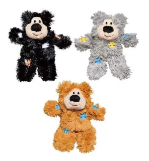 KONG Softies Patchwork Bear Cat Toy