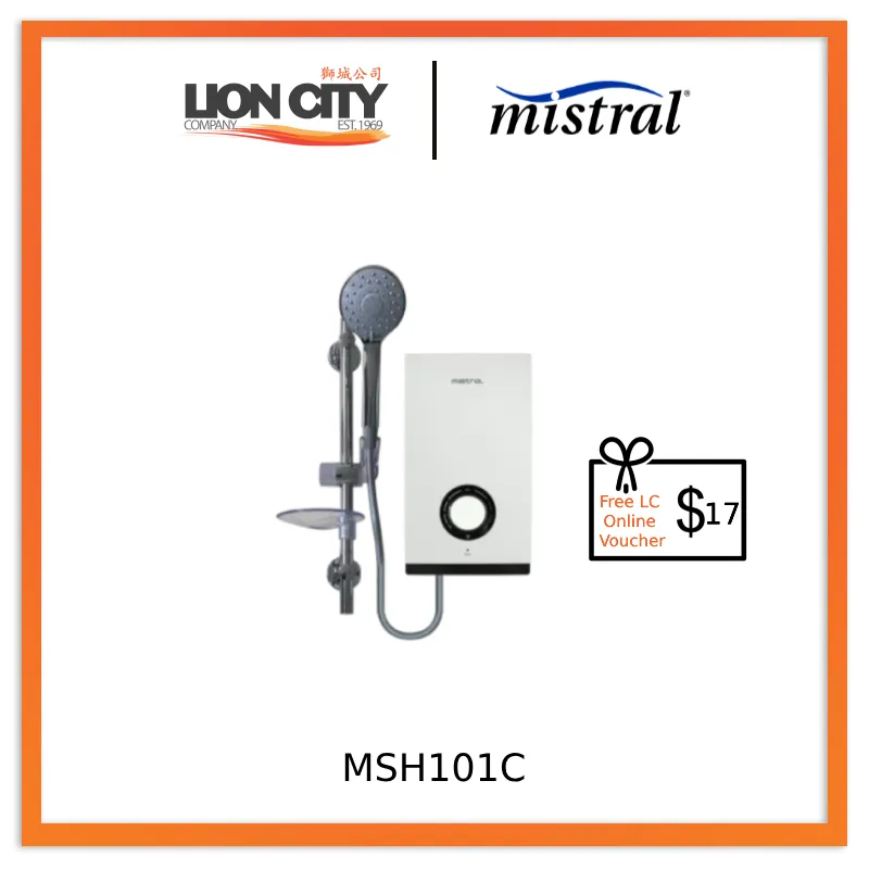 Mistral MSH101C Instant Shower Heater - Copper Tank * Free $17 LC Online Voucher