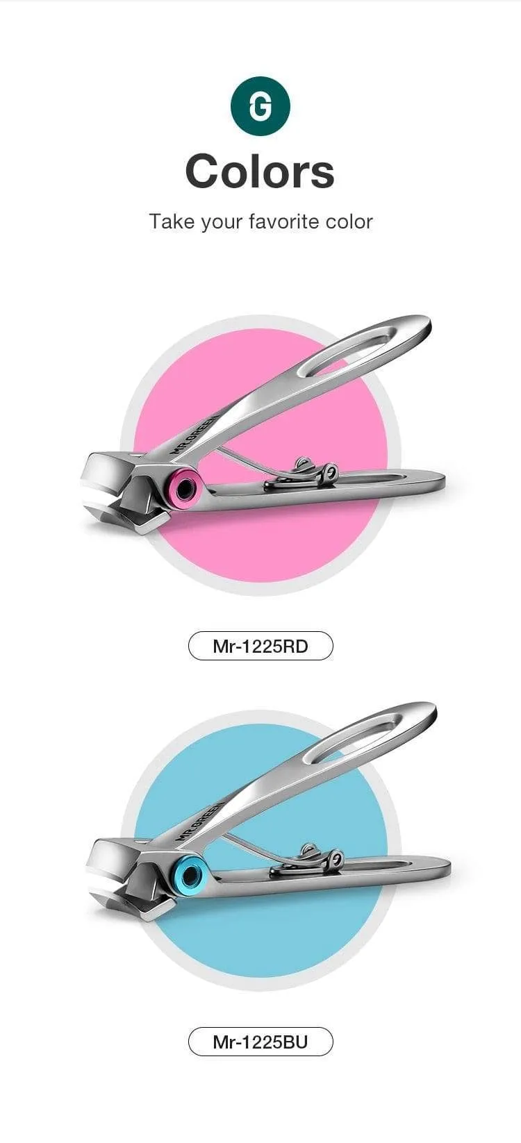 Nail Clippers Stainless Steel Wide Jaw Opening Manicure Fingernail Cutter Thick Hard Ingrown Toenail Scissors tools