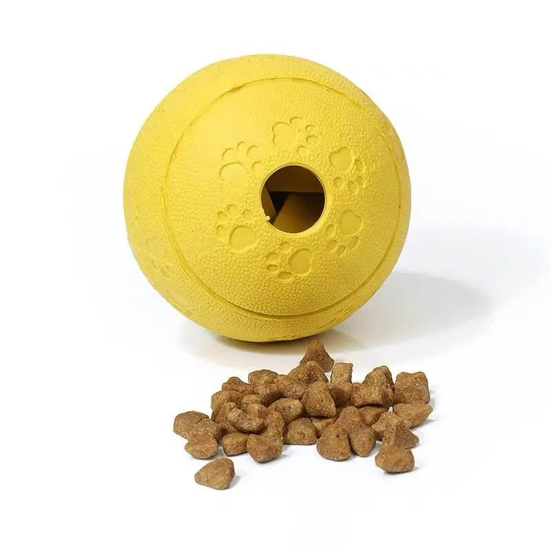 Pet Puzzle Toy Treats Food Dispensing Chew Rubber Ball for Dogs