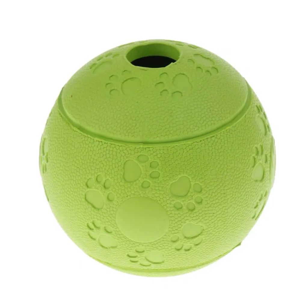 Pet Puzzle Toy Treats Food Dispensing Chew Rubber Ball for Dogs