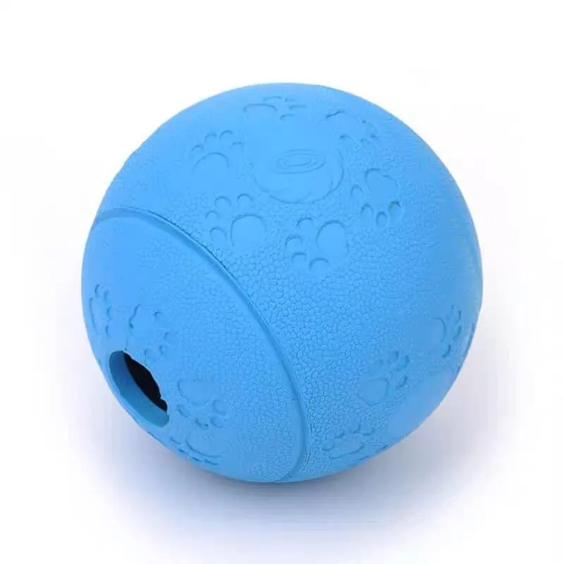 Pet Puzzle Toy Treats Food Dispensing Chew Rubber Ball for Dogs