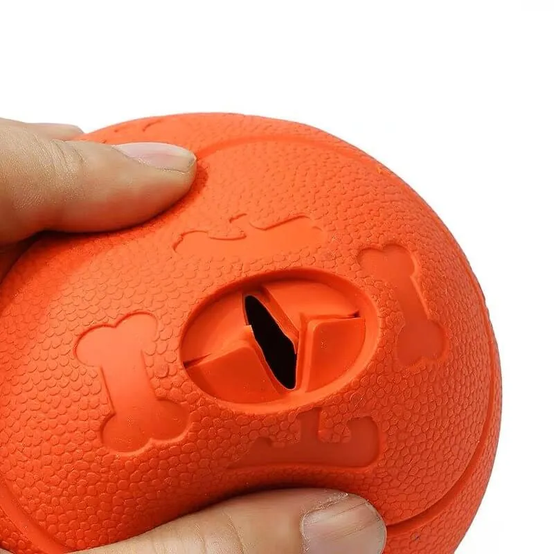 Pet Puzzle Toy Treats Food Dispensing Chew Rubber Ball for Dogs