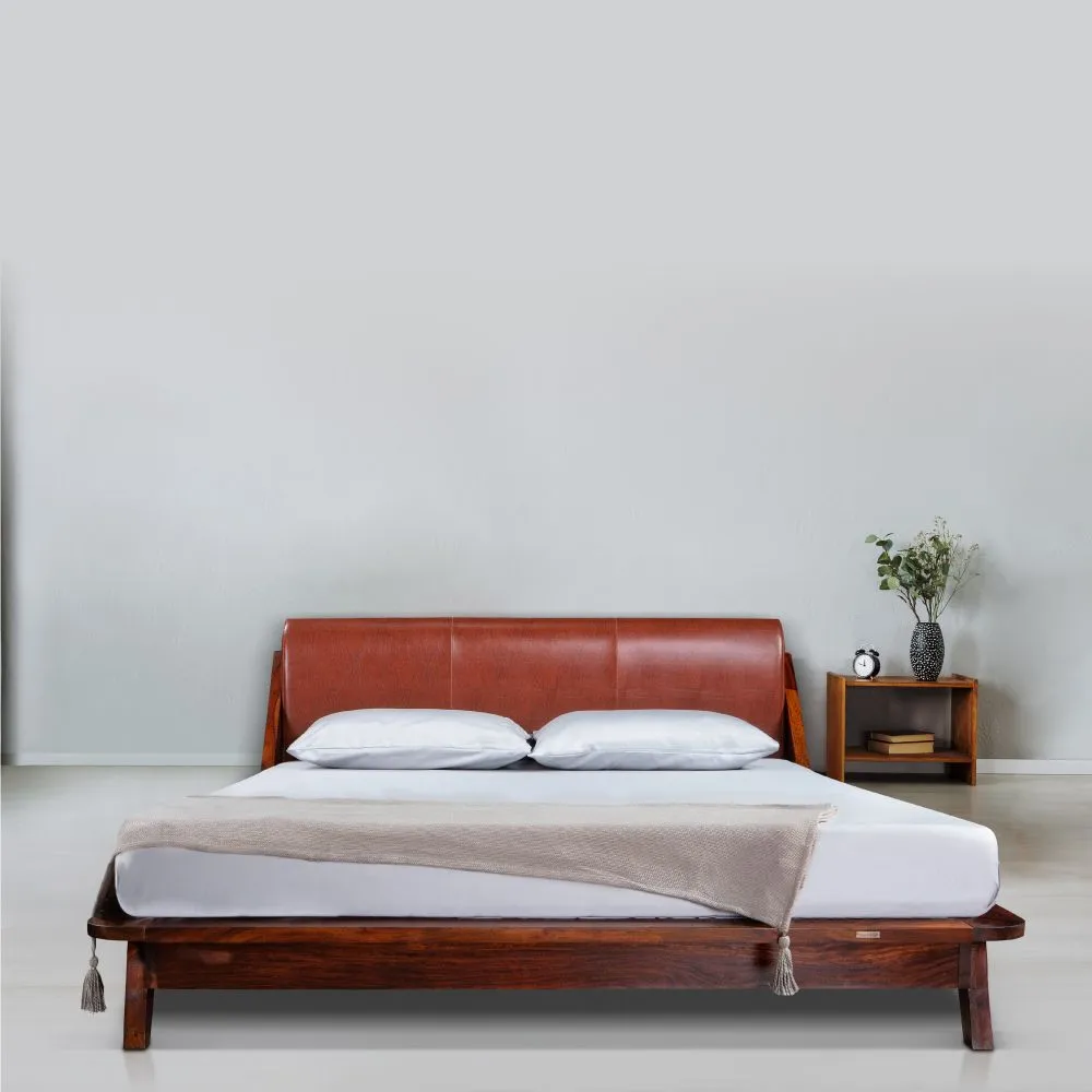 plush sheesham wood bed