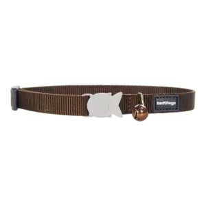 Red Dingo Cat Collar Classic Brown