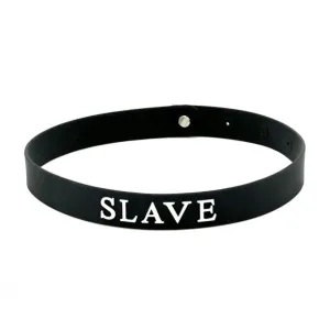 Rimba Adjustable Black Silicone Slave Collar