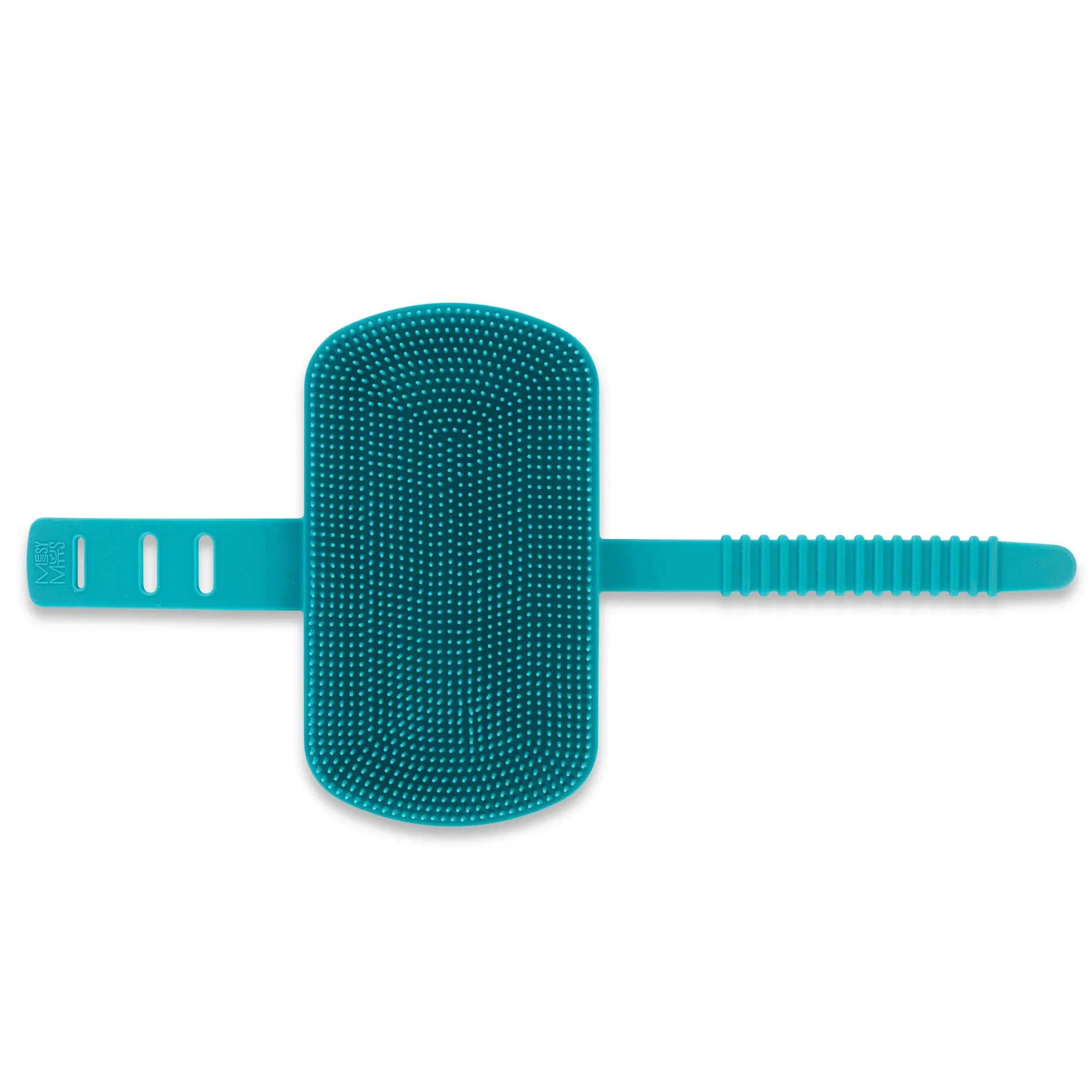 Silicone Dual Sided Grooming Brush with Hand Strap