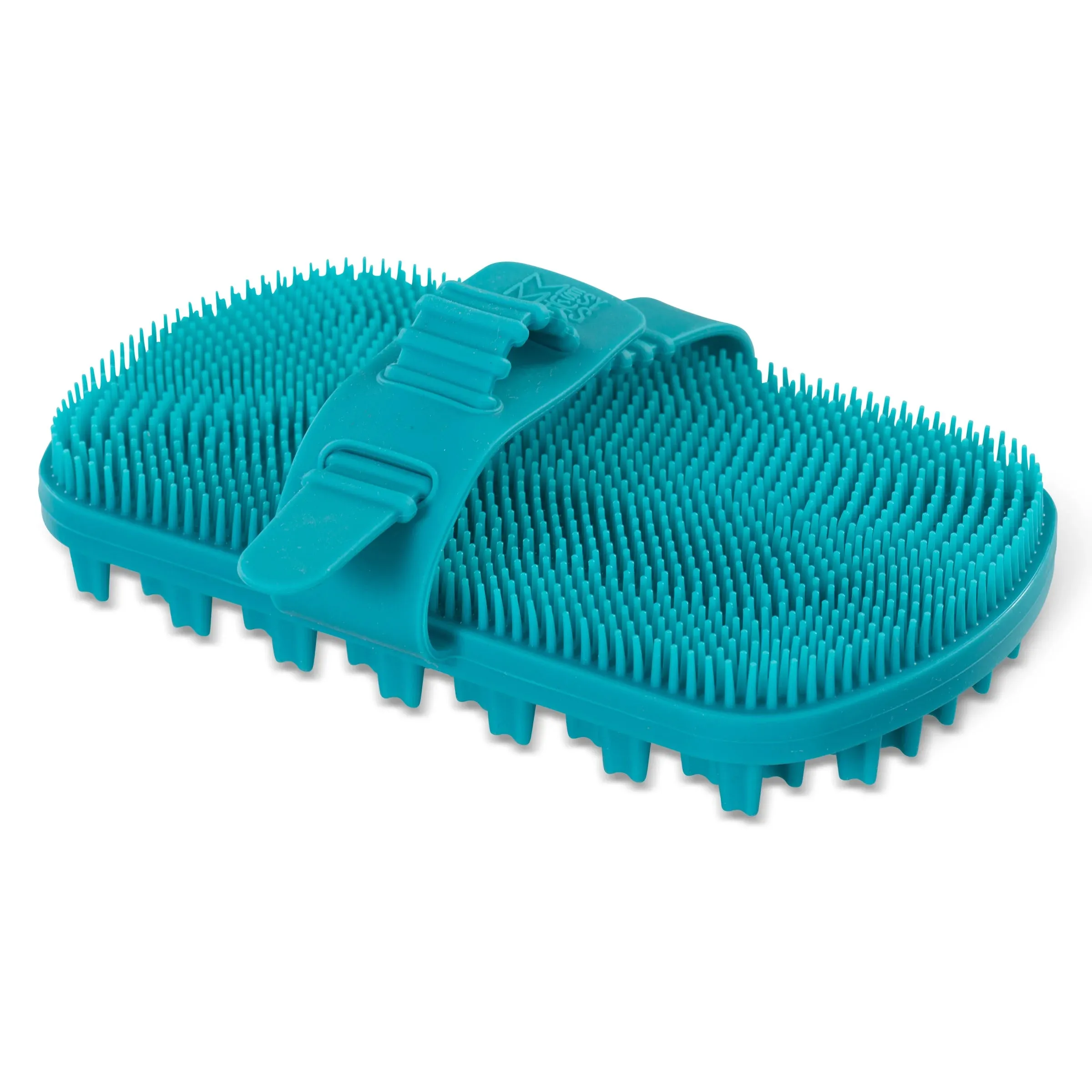 Silicone Dual Sided Grooming Brush with Hand Strap