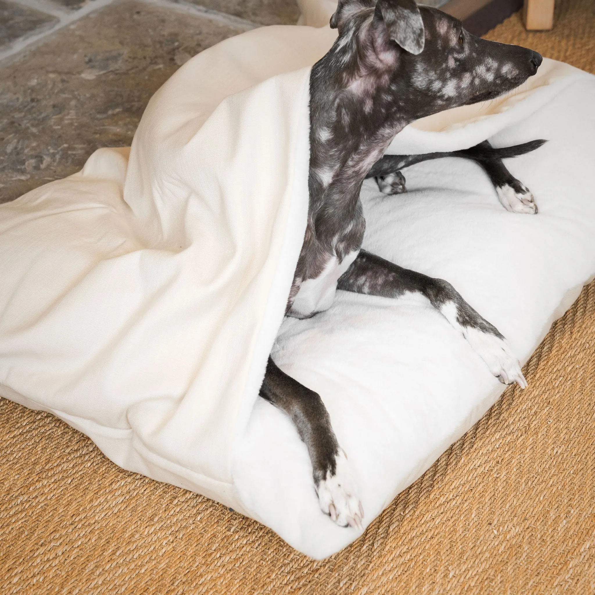 Sleepy Burrows Bed in Savanna Bone by Lords & Labradors