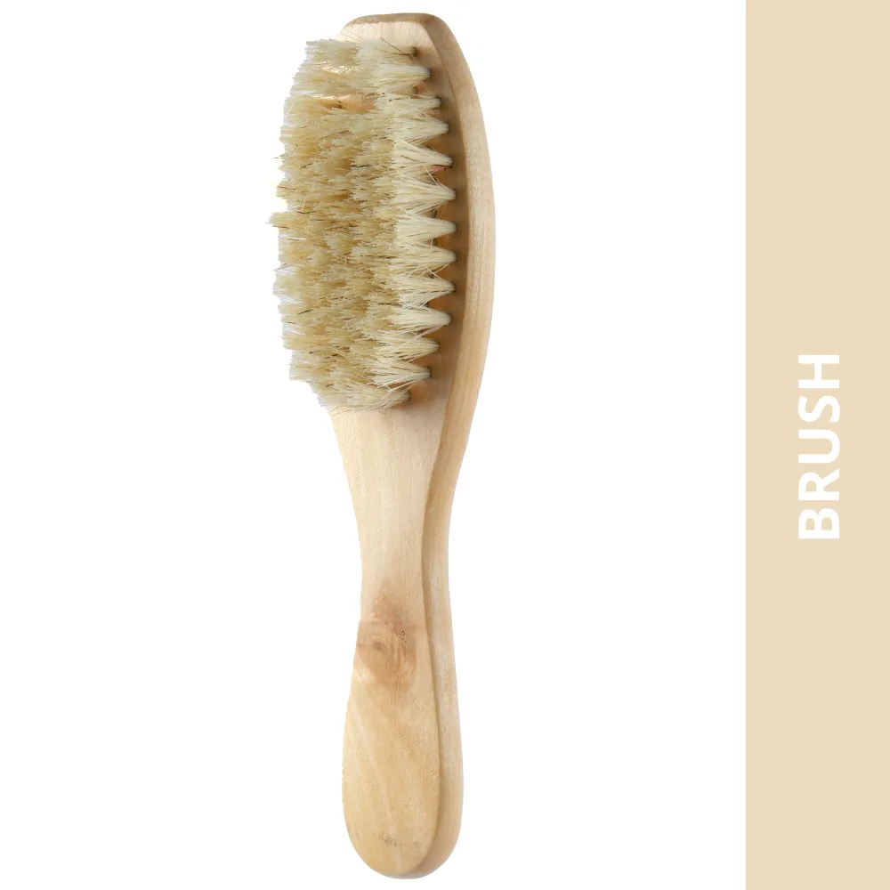 Trixie Natural Bristles Brush for Dogs and Cats (Natural Wood)