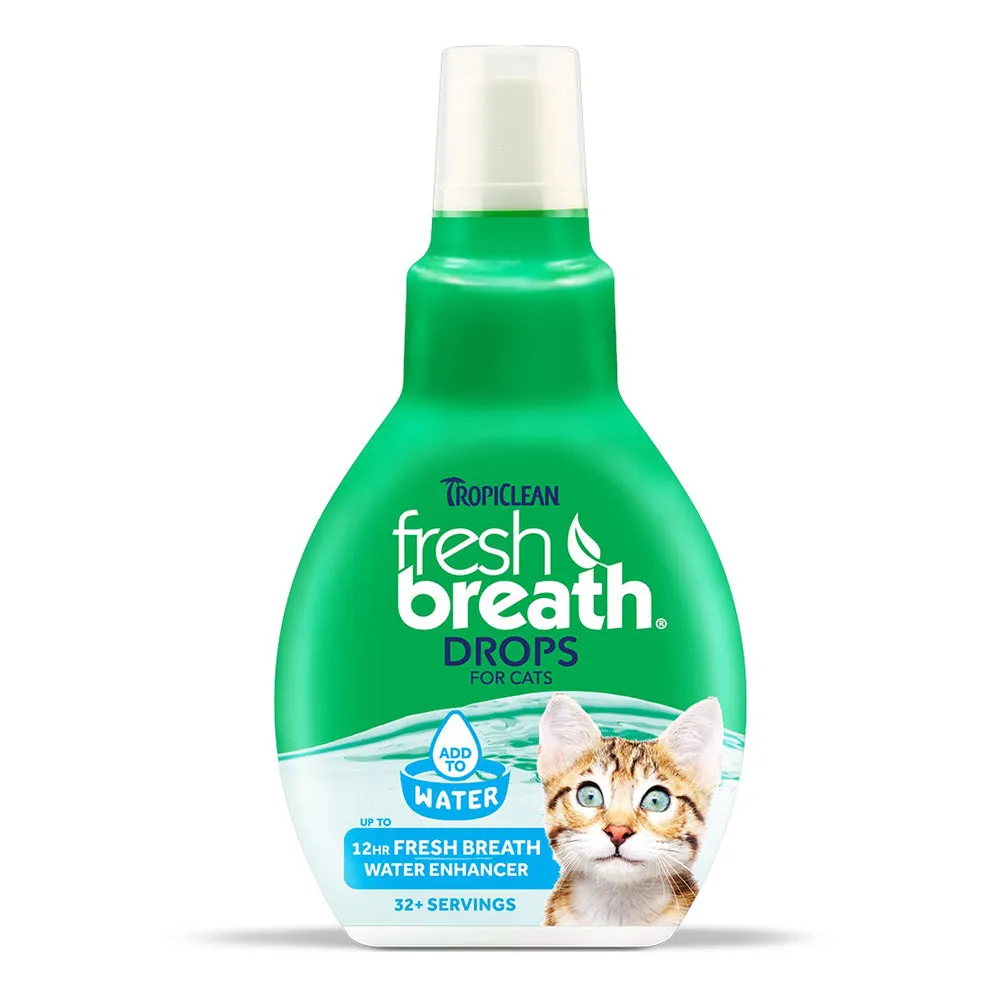 Tropiclean Fresh Breath Drops for Cats 2.2oz