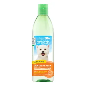 Tropiclean Fresh Breath Plus Skin & Coat Oral Care Water Additive 16oz