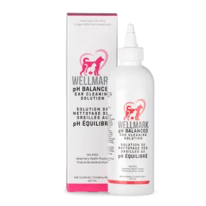 Wellmark pH Balanced Ear Cleaning Solution for Dogs & Cats - 237ml