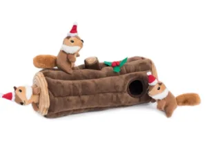 Zippy Paws Burrow Yule Log X Mas