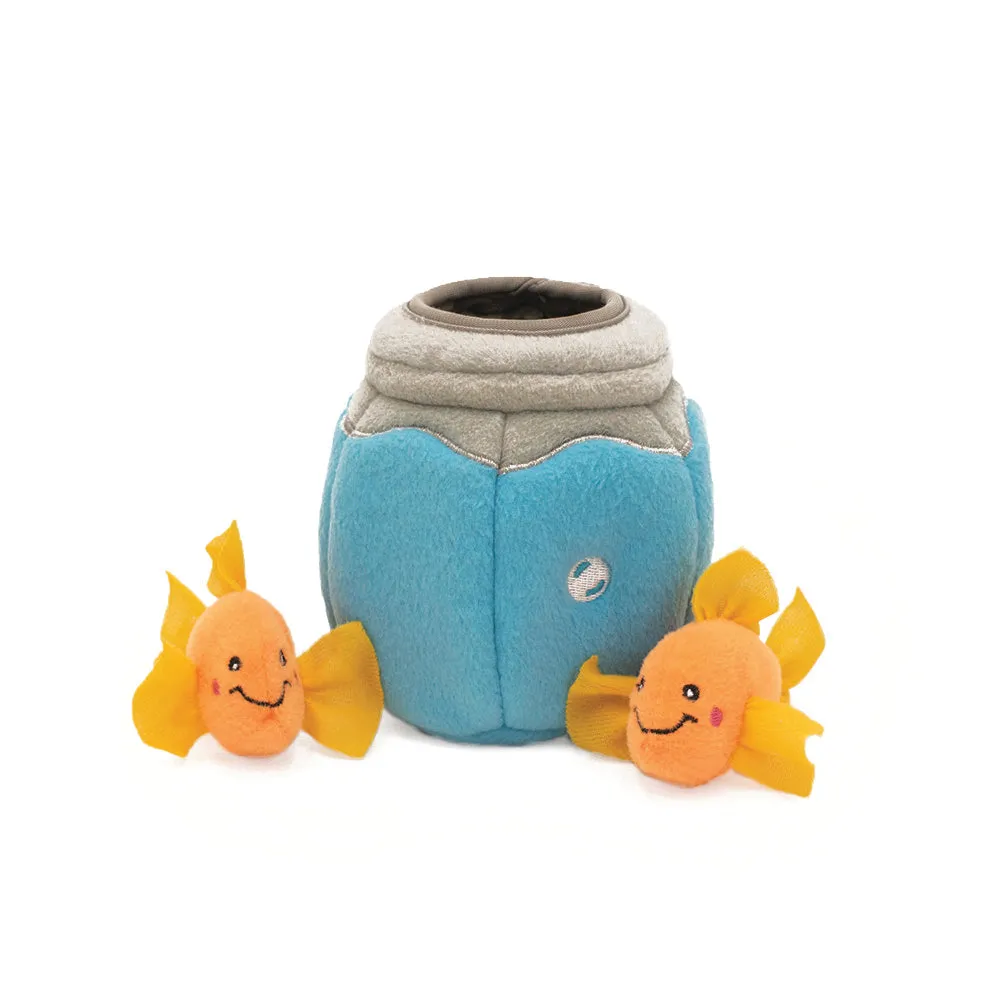 Zippyclaws Burrow Fish In Bowl Cat Toy